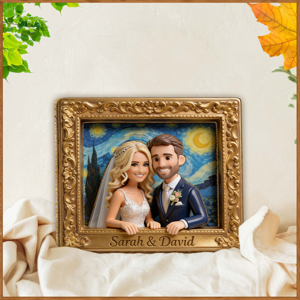 I Love You - Personalized Couple 2 Layered Wood Sign / Wood Plaque