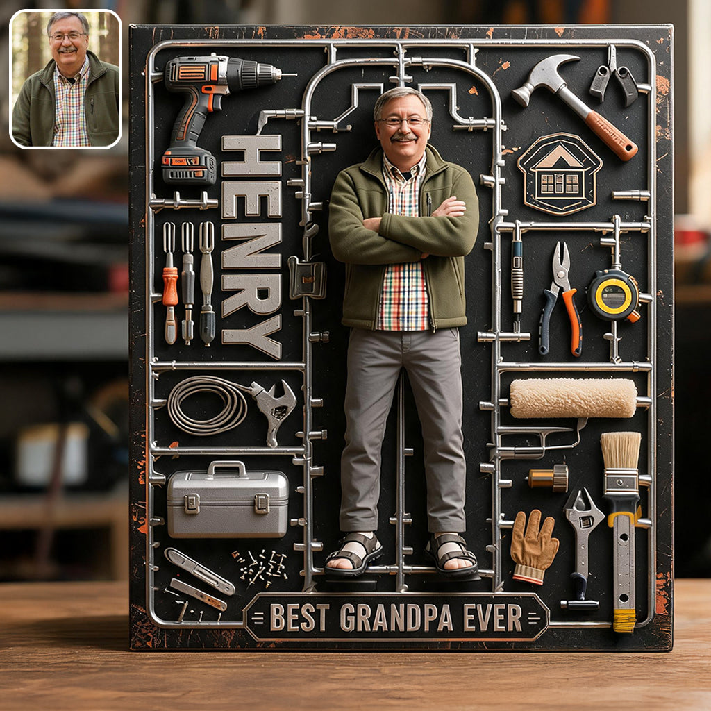 Can Fix Everything - Personalized Father Custom Shaped Acrylic Plaque