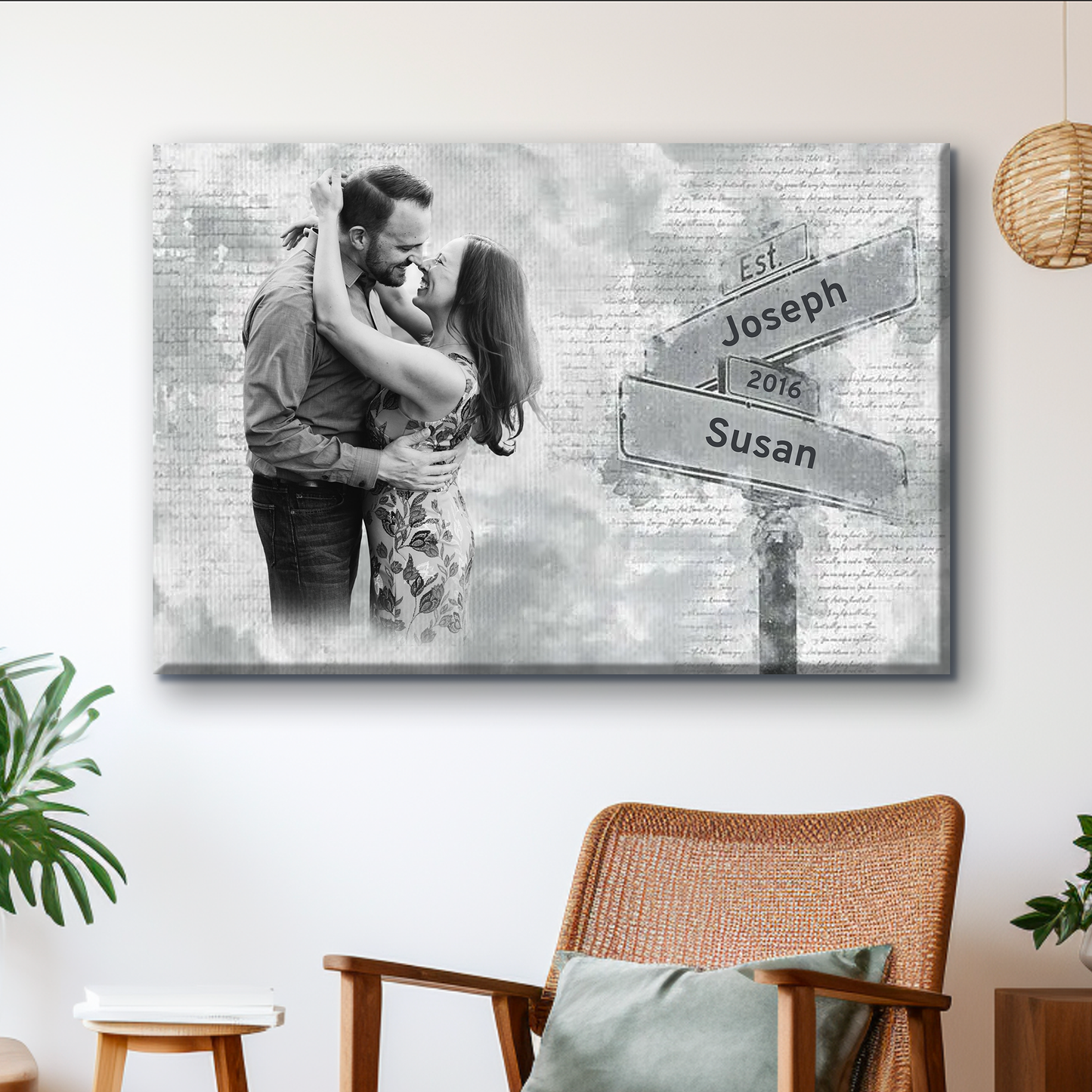Custom Couple Poster - A Timeless Gift of Love