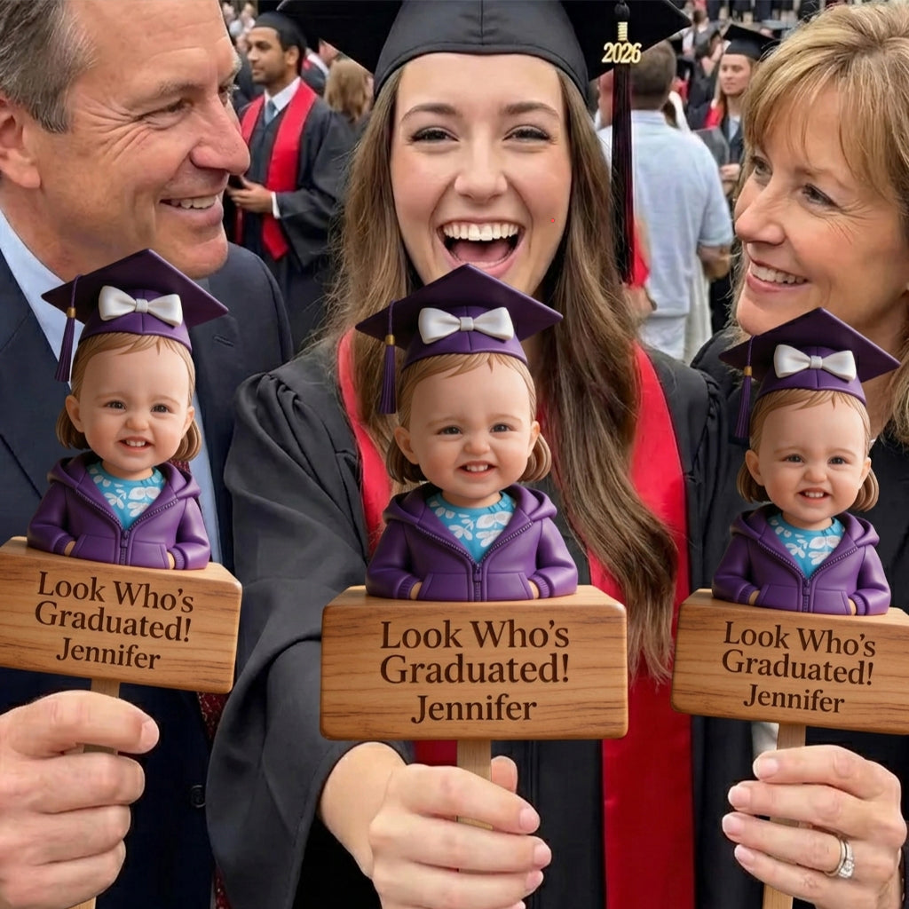 Look Who's Graduated - Personalized Graduation Acrylic Sign/ Acrylic Plaque Sign