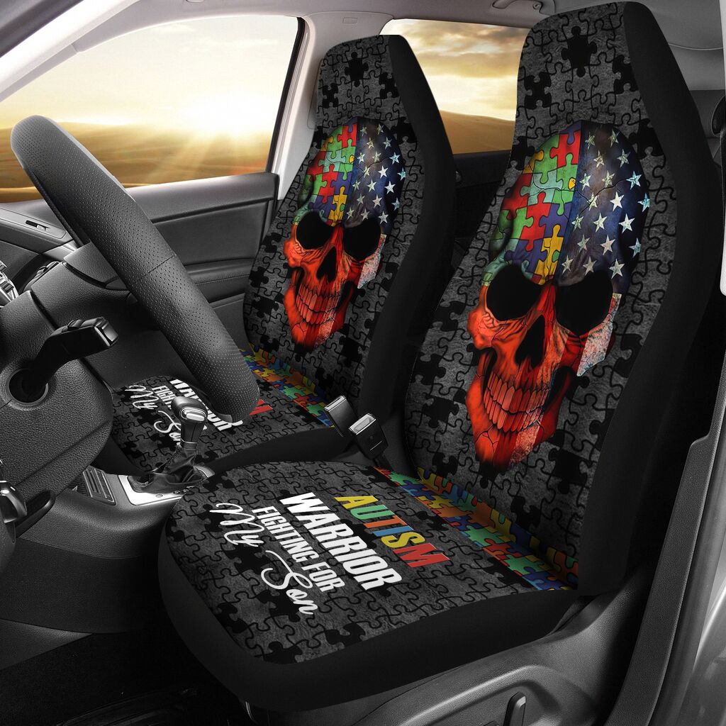 Autism Warrior Autism Awareness Seat Covers 0622