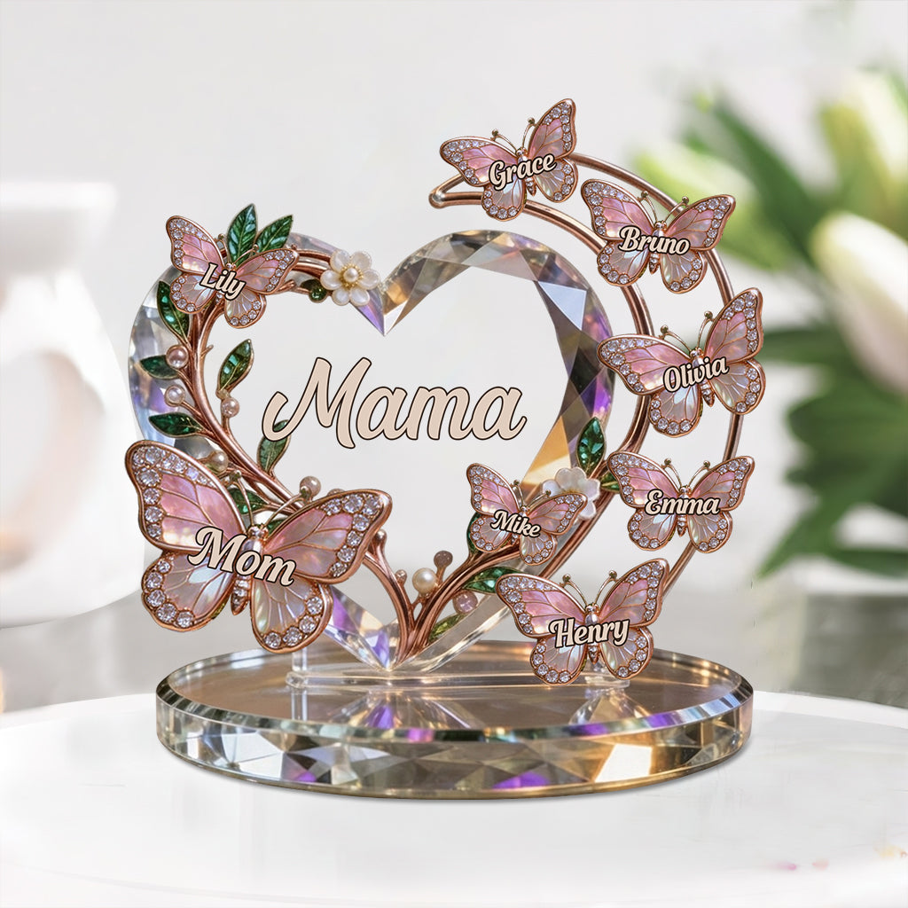 Best Mom Nana Mother Ever - Personalized Mother Custom Shaped Acrylic Plaque