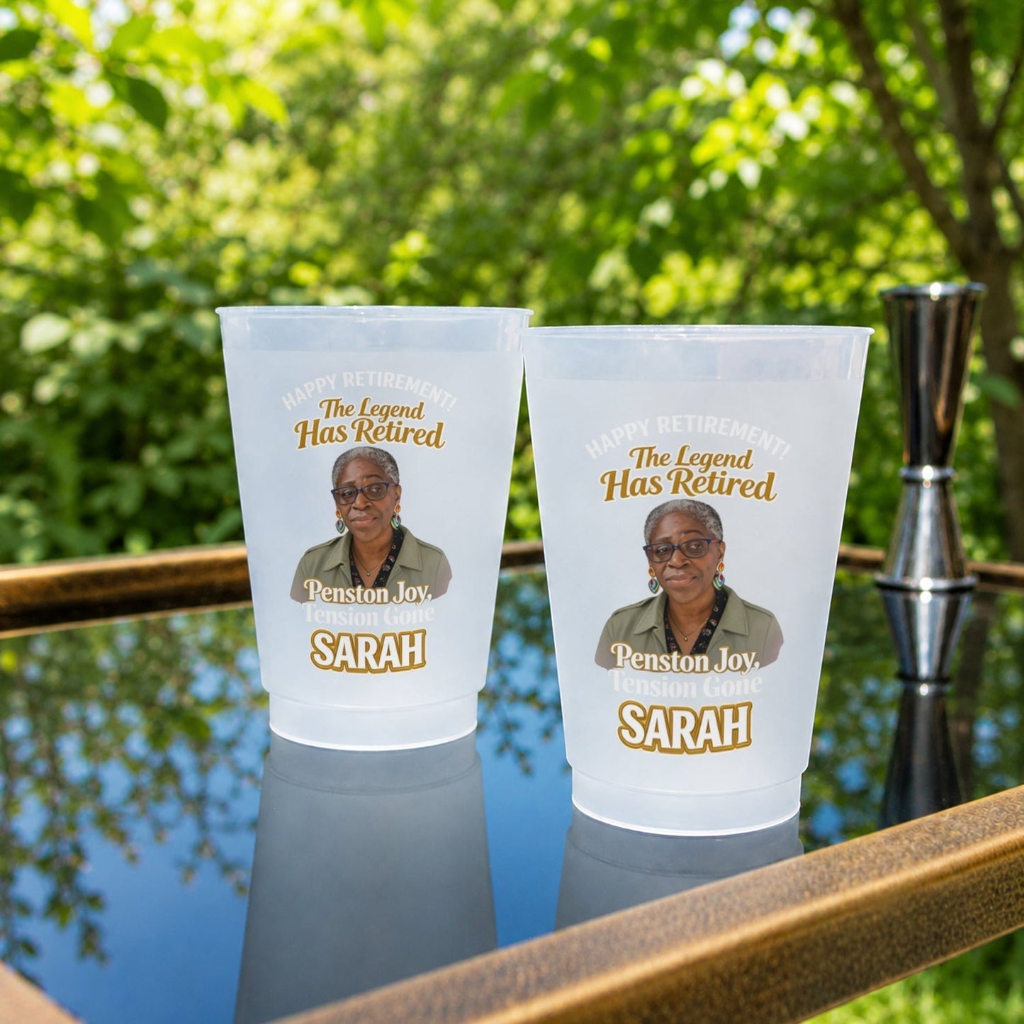 Happy Retirement - Personalized Retired Frosted Cup