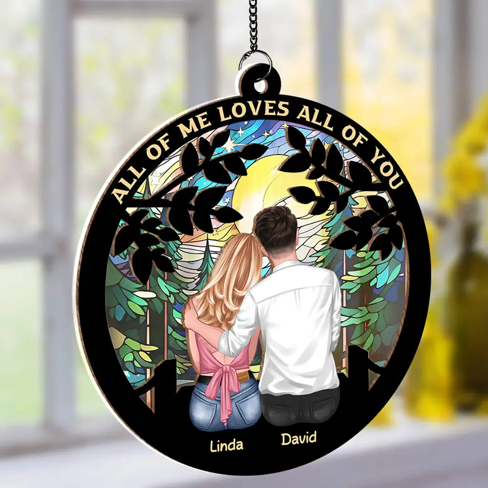 God Knew I Needed You Sunset Lake Wood and Acrylic Layered Ornament – Romantic Gift for Couples