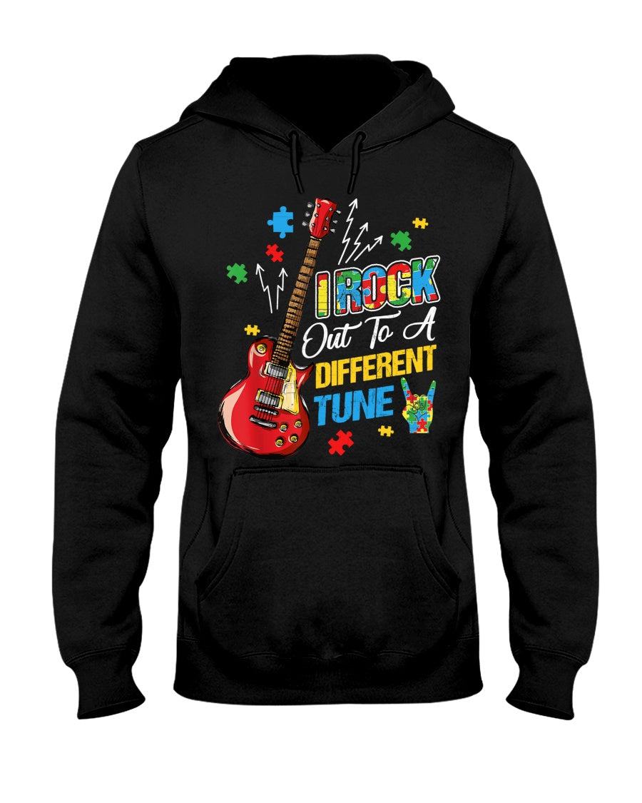 Autism I Rock Out To A Different Tune - Autism Awareness T-shirt and Hoodie 0921