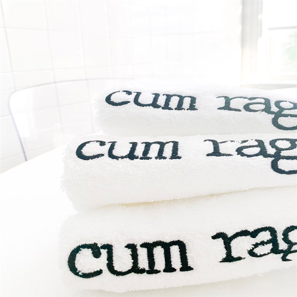 Cum Rag - Couple Embroidered Square Towel