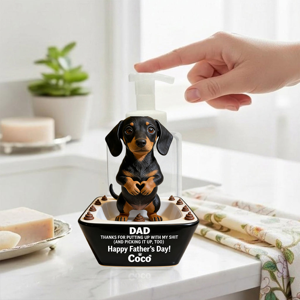 Dog Dad Father's Day Gifts, Thanks Daddy - Personalized Dog Pump Dispenser
