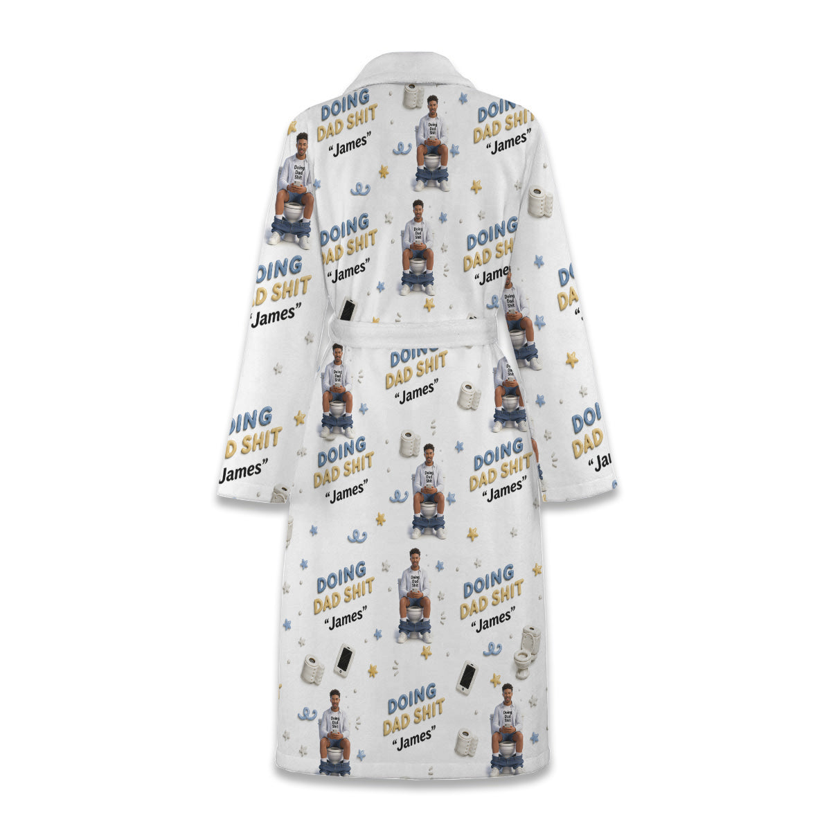 Doing Dad Sh*t - Personalized Father Pajama Kimono Robe