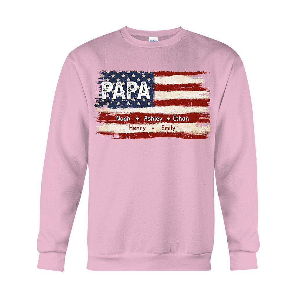 Dad's Life 4th Of July - Personalized Father T-shirt And Hoodie