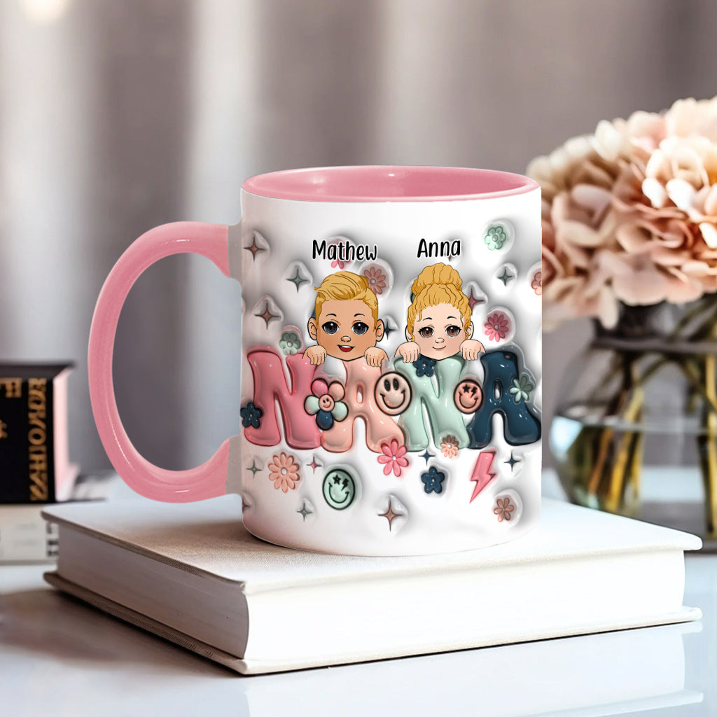 Best Grandma/Nana/Mimi Ever - Gift for grandma - Personalized Accent Mug