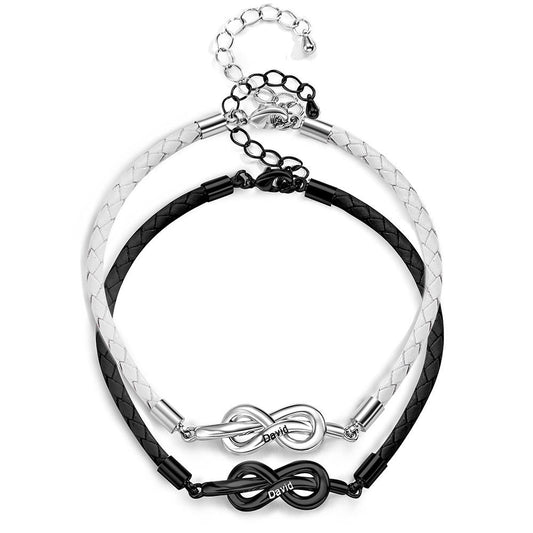 Any Names - Personalized Roped Couple Bracelet