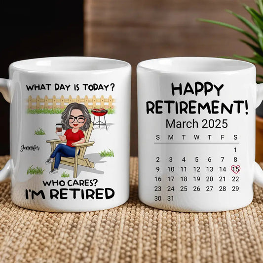 Personalized Retirement Mug - Custom White/Ceramic Coffee Cup