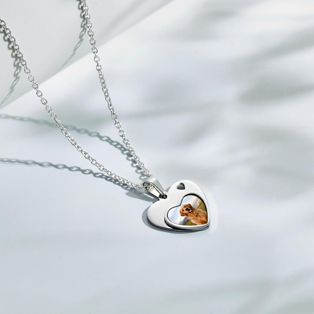 Forver Love - Personalized Black Filter Photo Necklace