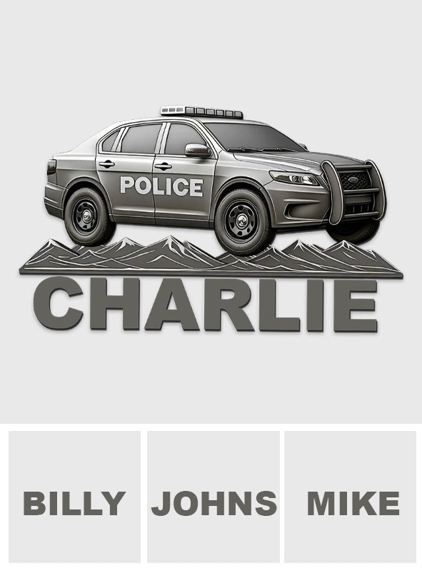 I Drive The Wee Woo Car - Personalized Police Officer Magnet