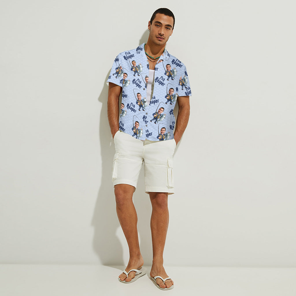 Fish Reaper - Personalized Fishing Hawaiian Shirt