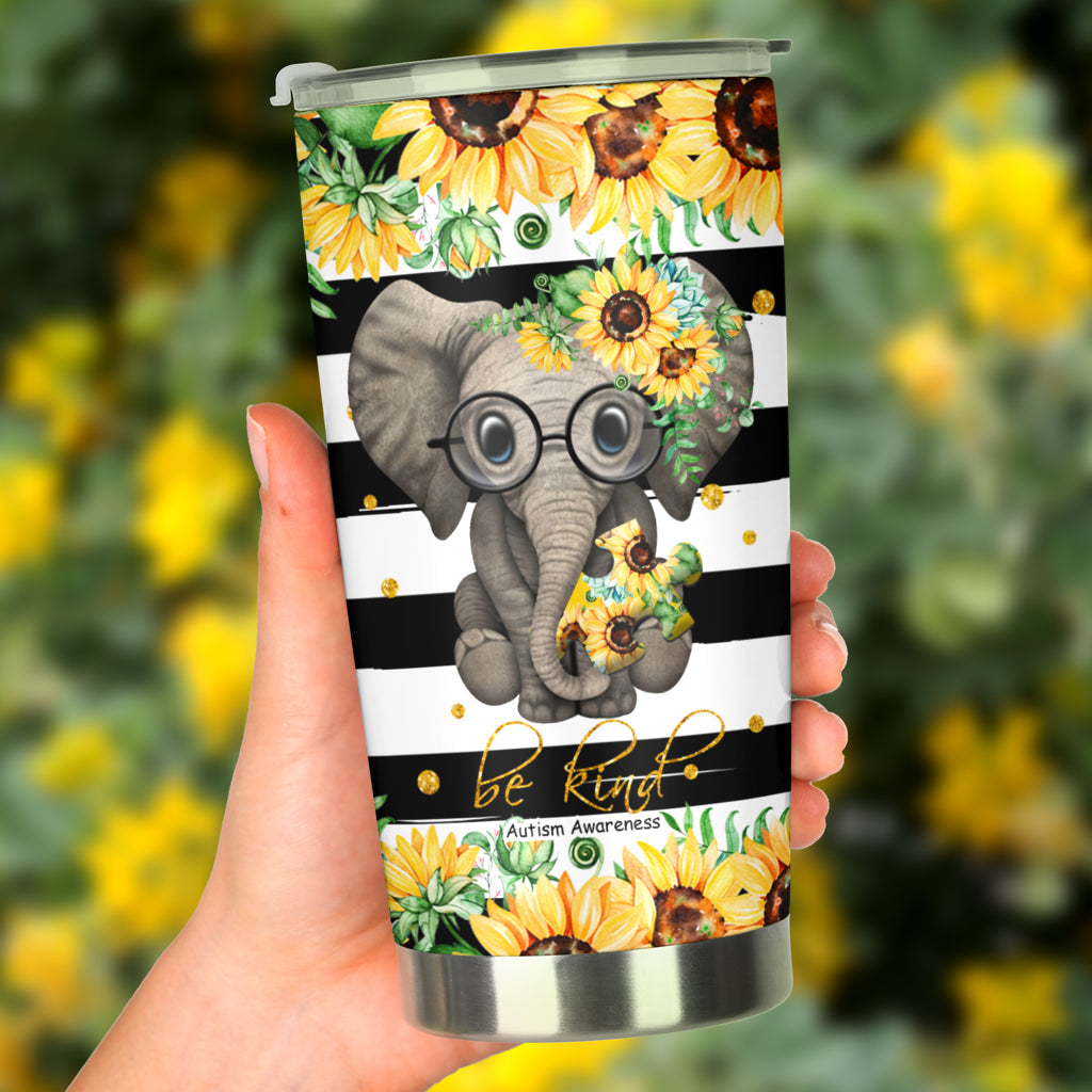 Be Kind Autism Awareness Tumbler 0622