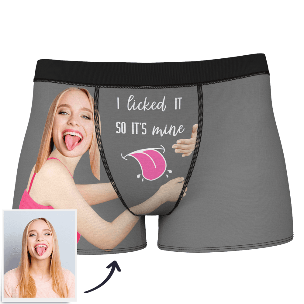 Custom Wife Or Girlfriend Face Boxers - Personalized Couple Men's boxer briefs