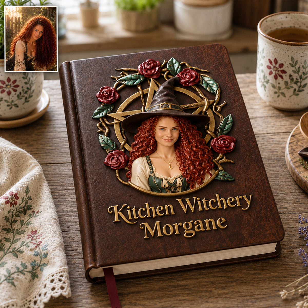 Enchanted Grimoire - Personalized Witch Leather Journal