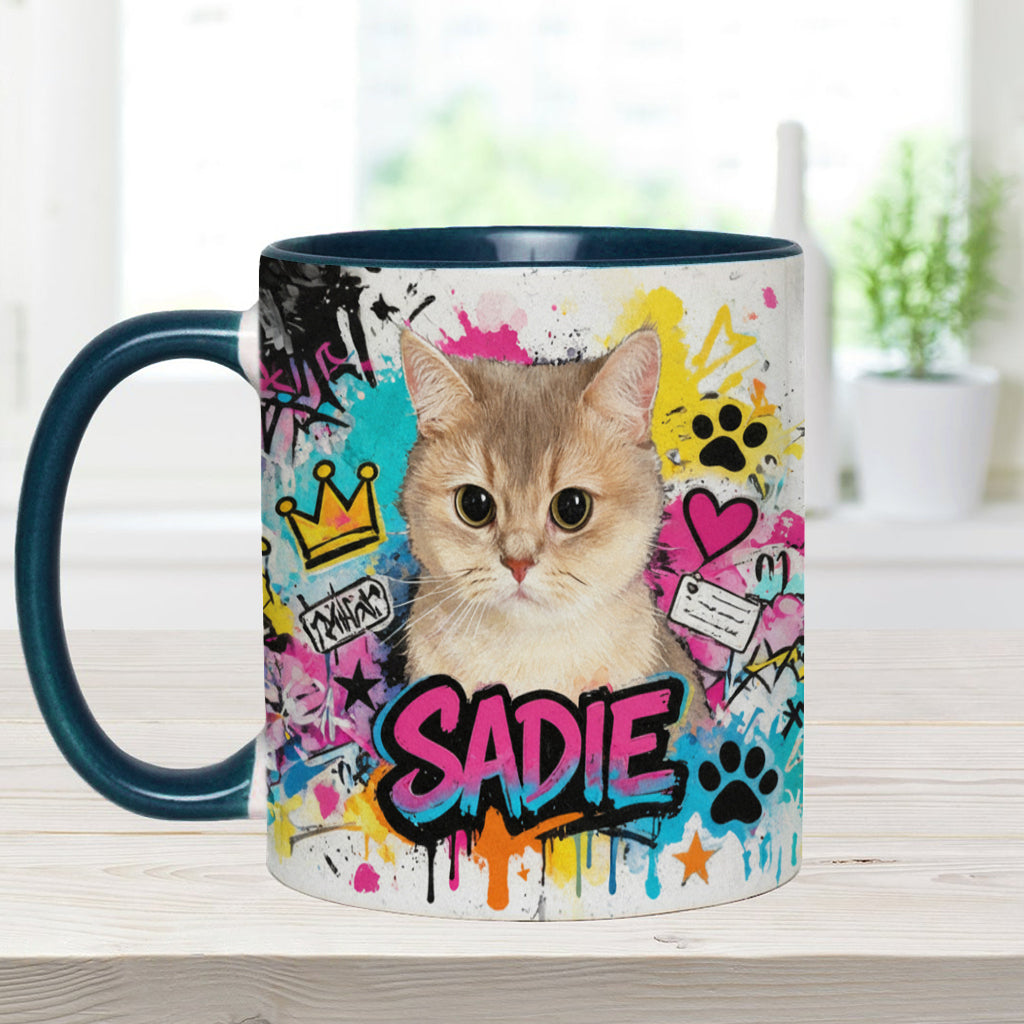 Custom Any Pet Photo - Personalized Dog Accent Mug