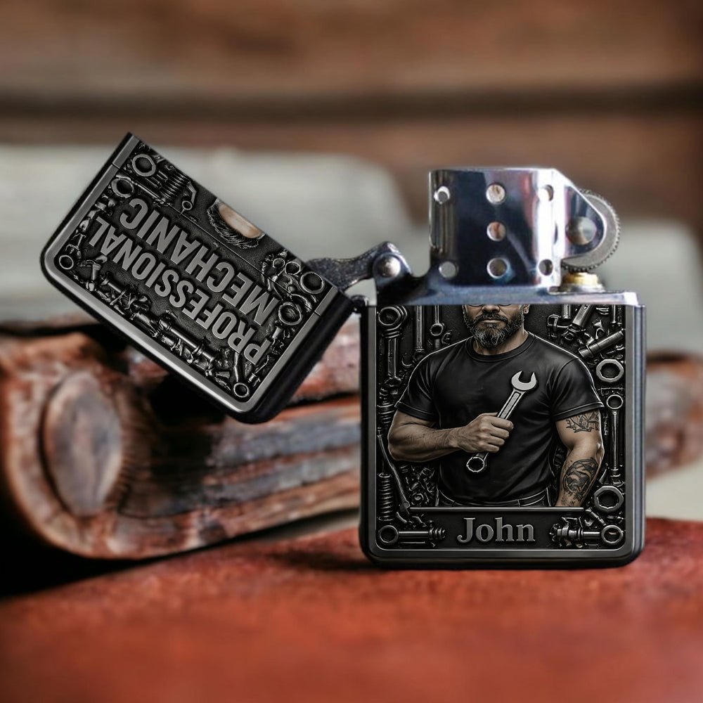Garage Boss - Gift For Husband, For Father - Personalized Mechanic Lighter