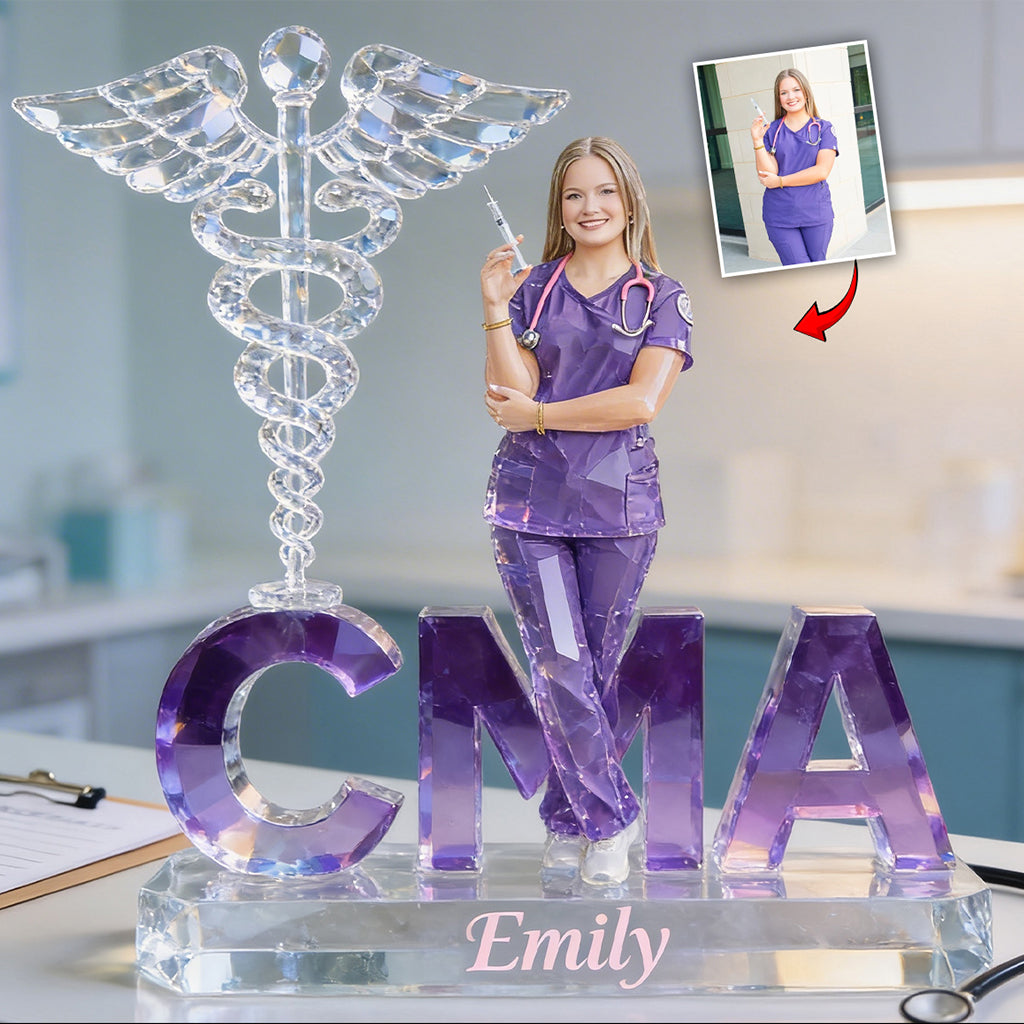 Custom Any Photo Gift For Nurse - Personalized Nurse Custom Shaped Acrylic Plaque