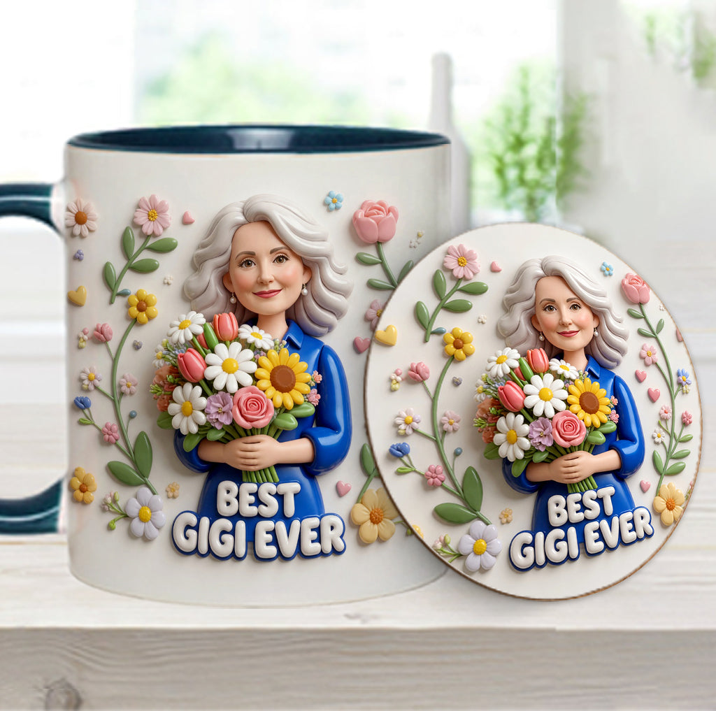 Custom Any Photo - Personalized Mother Accent Mug & Coaster