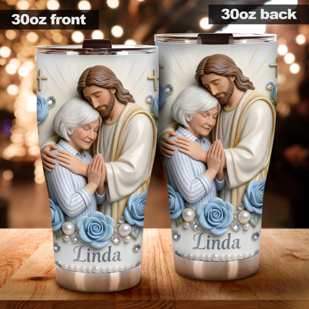 In His Arm - Personalized Christian Tumbler