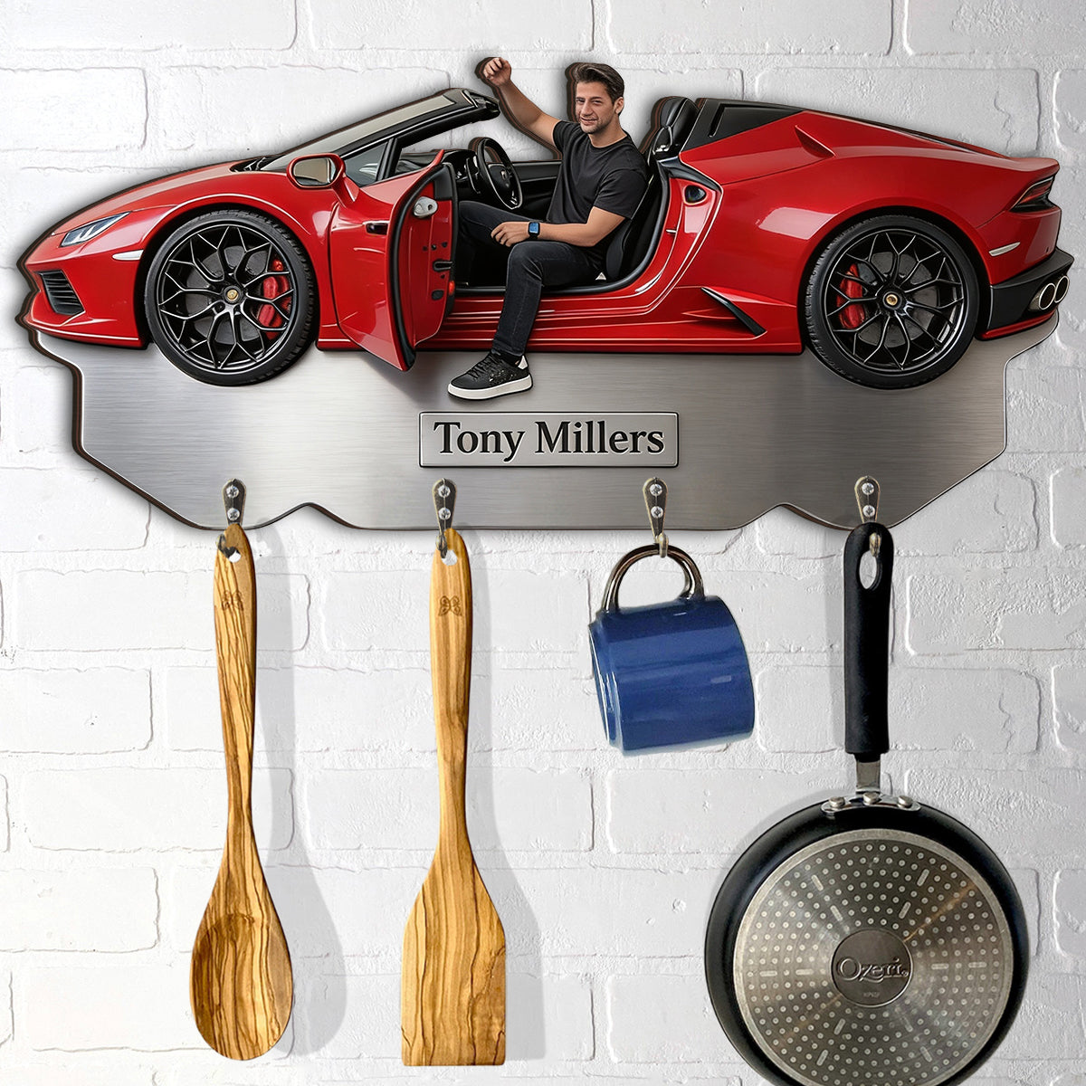 Best Ride - Personalized Car Lover Custom Shaped Hanging Rack