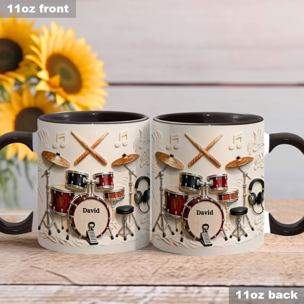 Awsome Drummer - Personalized Drummer Accent Mug & Coaster