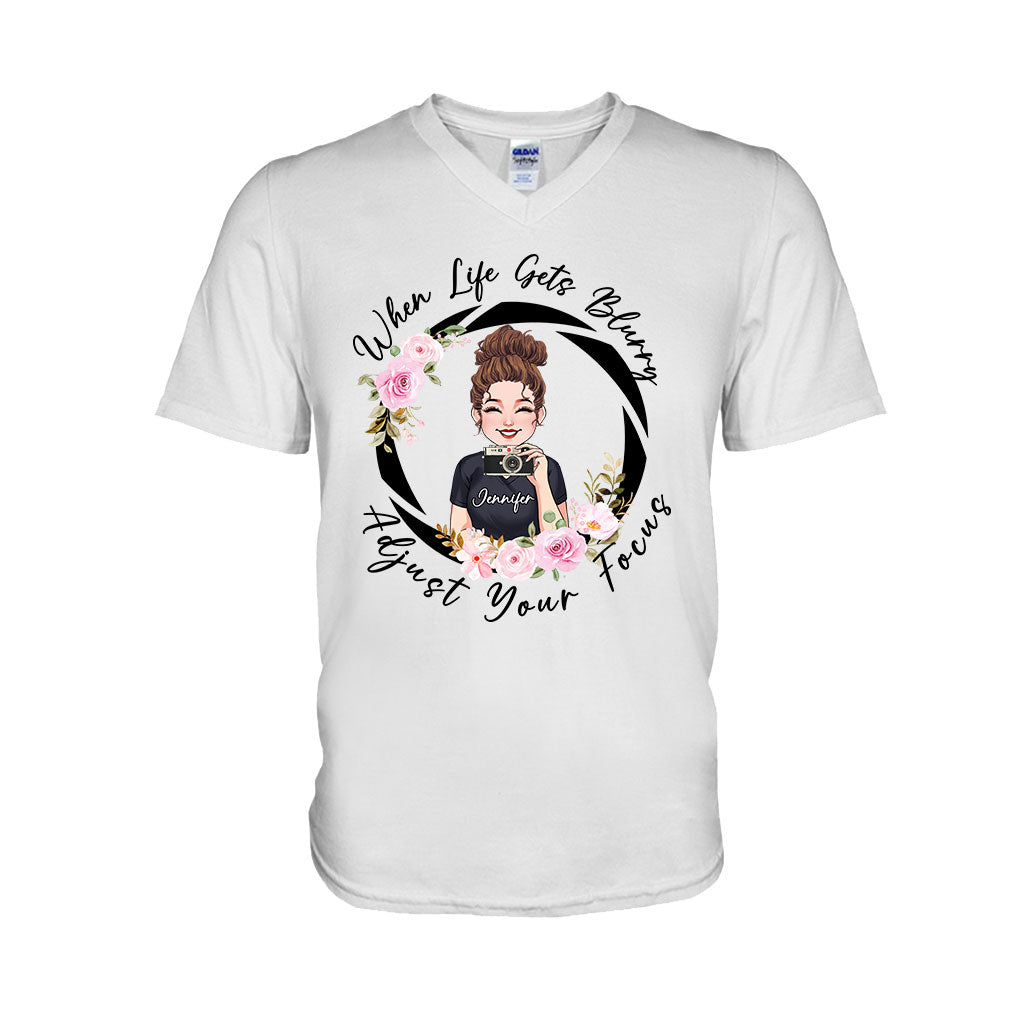 Adjust Your Focus - Personalized Photography T-shirt and Hoodie