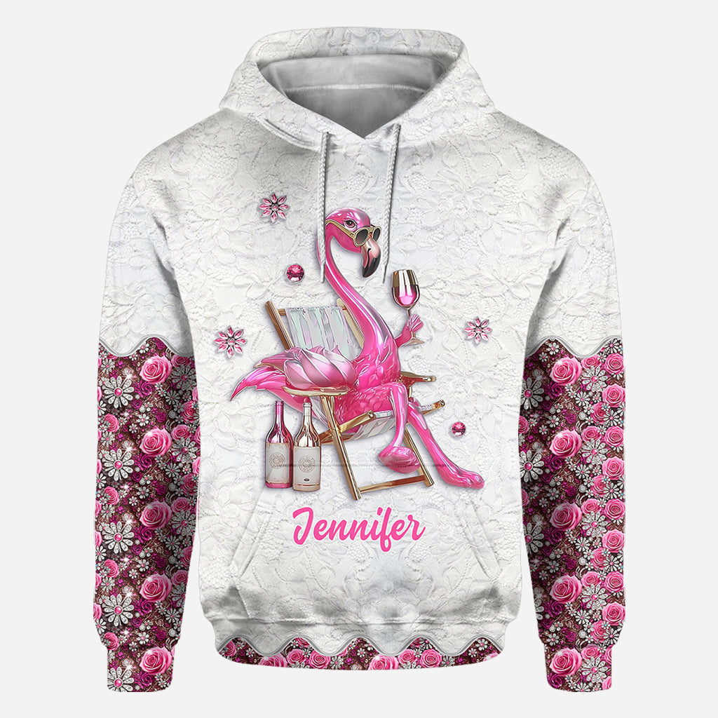 Be a Flamingo In a Flock of Pigeons - Personalized Flamingo All Over Shirt