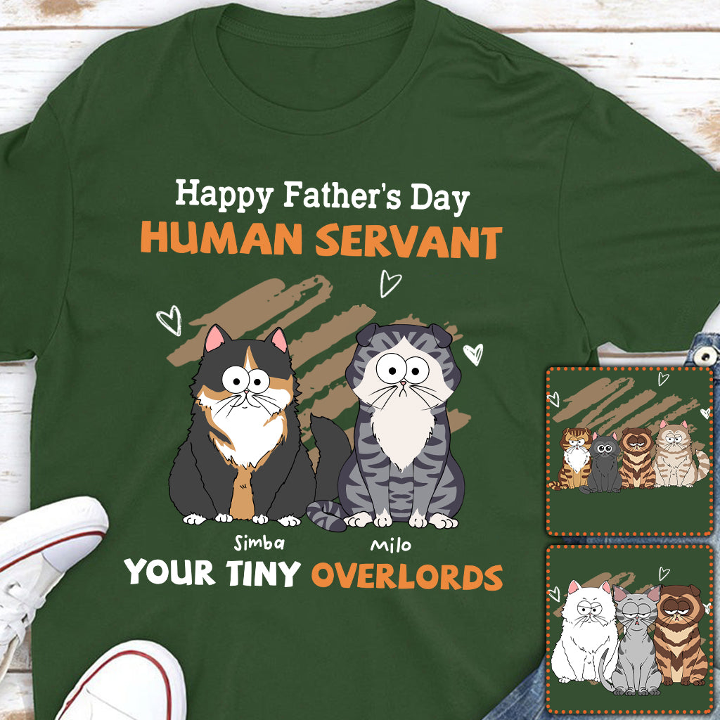 To My Human Servant - Personalized Cat T-shirt And Hoodie
