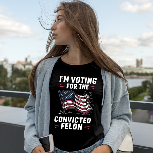Trump Convicted Felon T-Shirt, 2024 Trump Shirt Republican T Shirt, Voting Shirt, MAGA 2024 Tee, Donald Trump Election Shirt