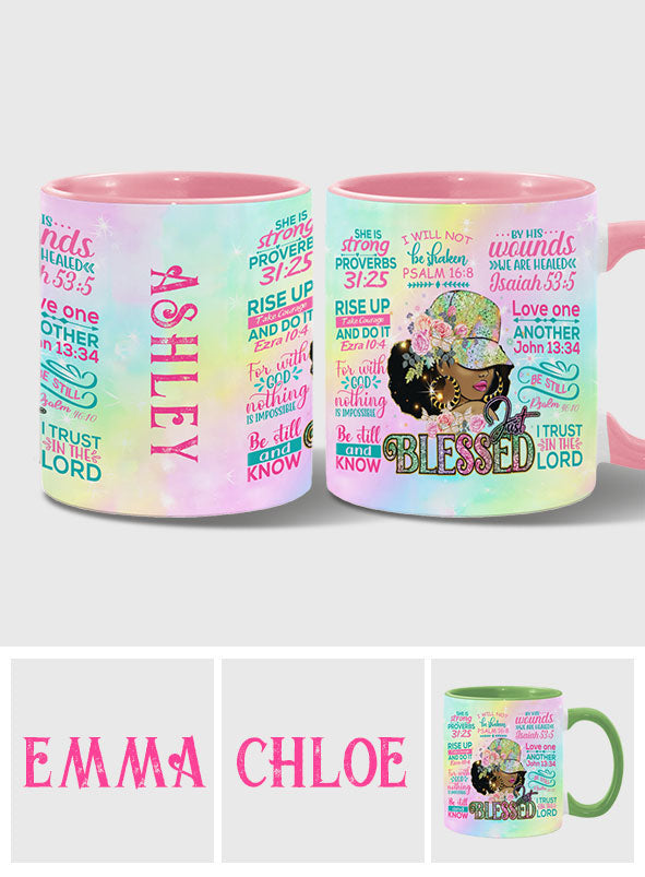 Proud Black Woman - Personalized African American Accent Mug