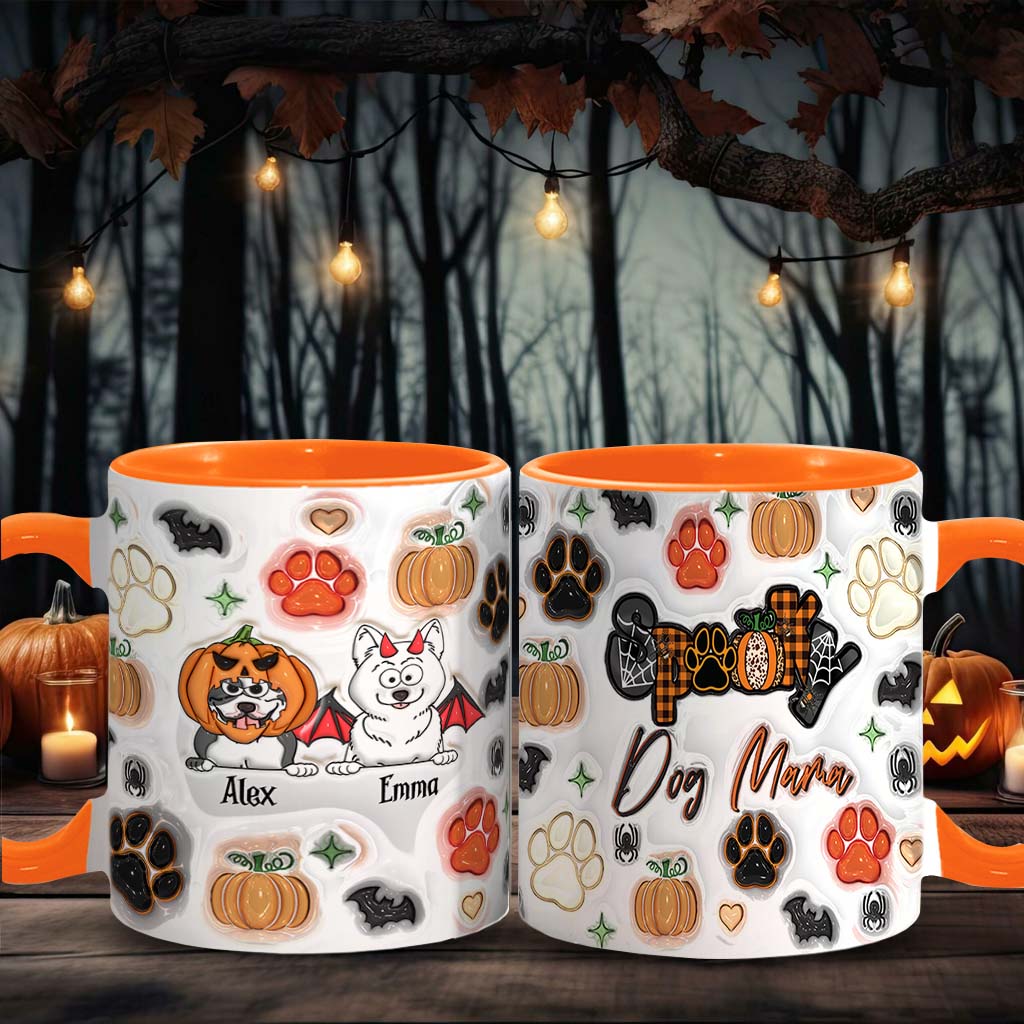 Spooky Dog Mama - Personalized Dog Accent Mug