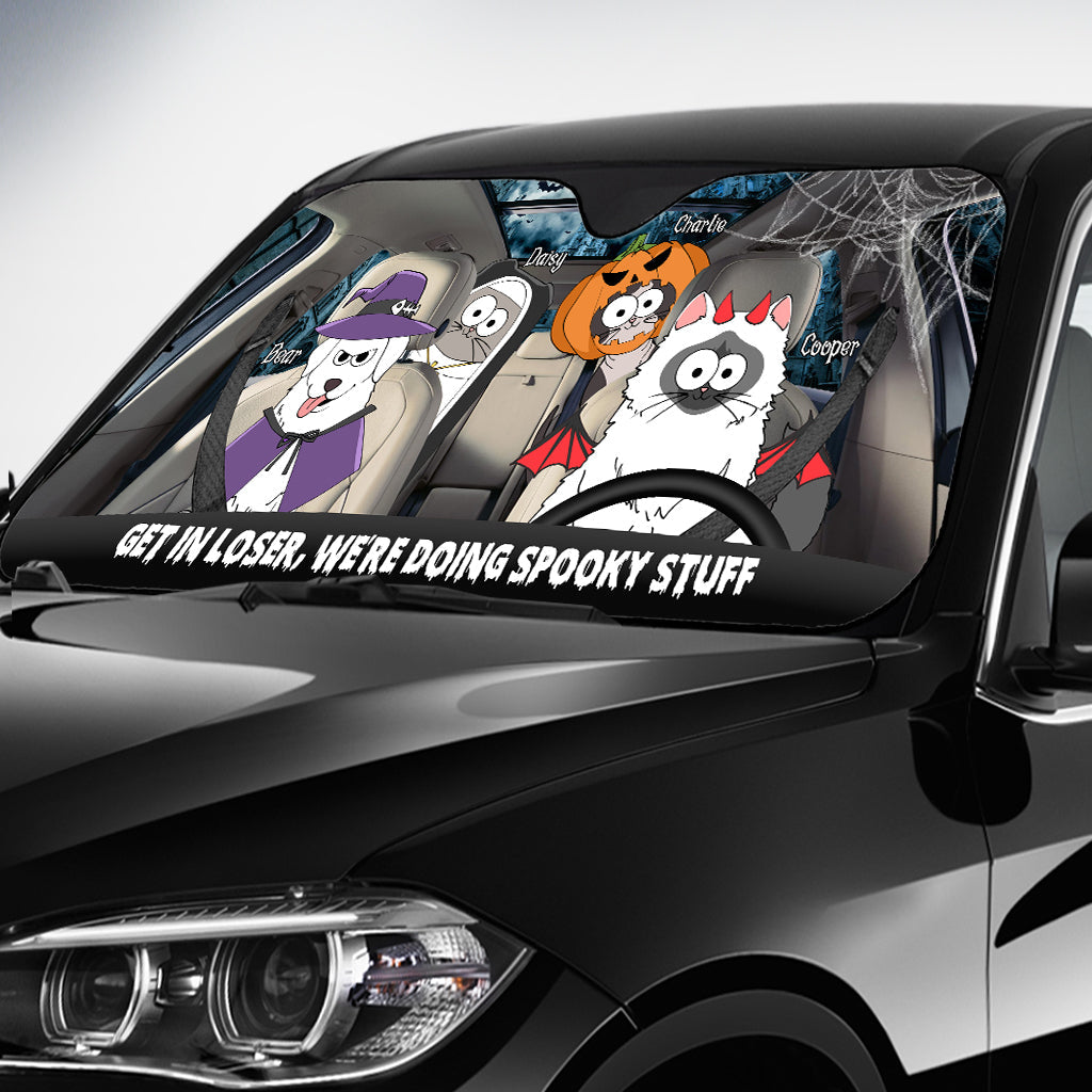Spooky Stuff - Personalized Dog Car Sunshade