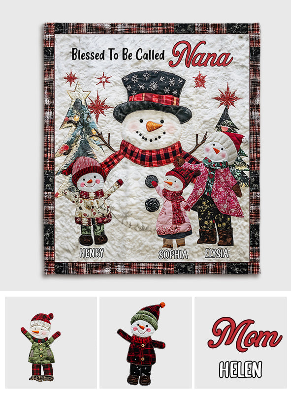 Nana Grandma Gigi - Personalized Grandma Quilt