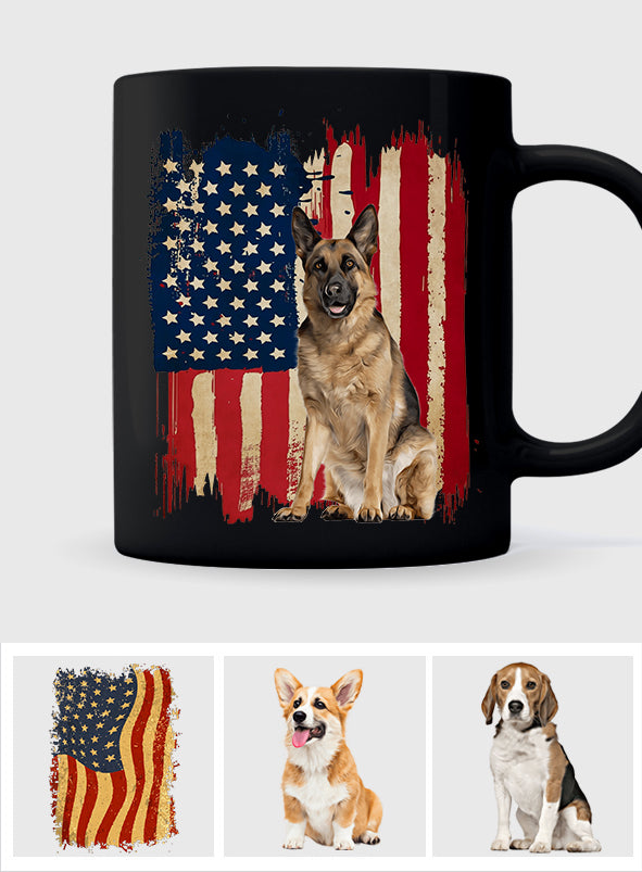 Puppy Flag - Personalized Dog Mug