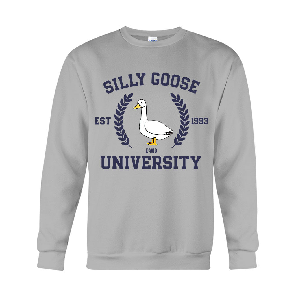 Silly Goose University - Personalized Sarcasm T-shirt And Hoodie