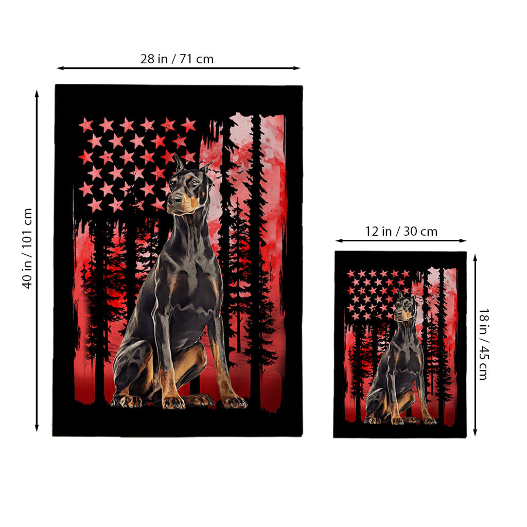 Red Flag Independence Day - Personalized Dog House Flag