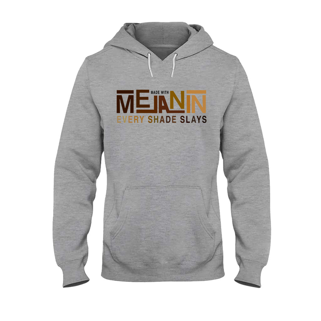 Made With Melanin - African American T-shirt And Hoodie