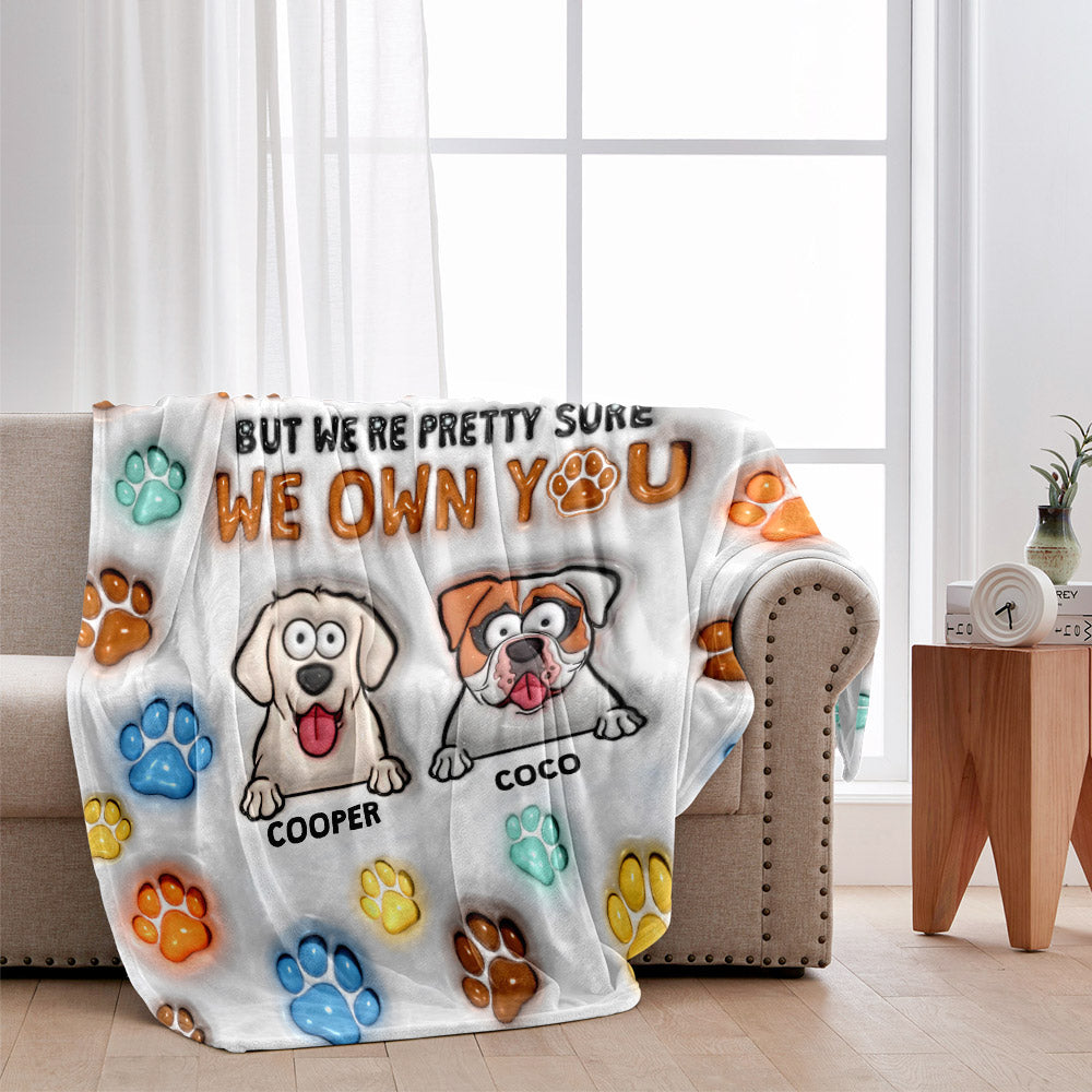 You May Have Adopted Me, But I'm Pretty Sure I Own You - Personalized Dog Blanket
