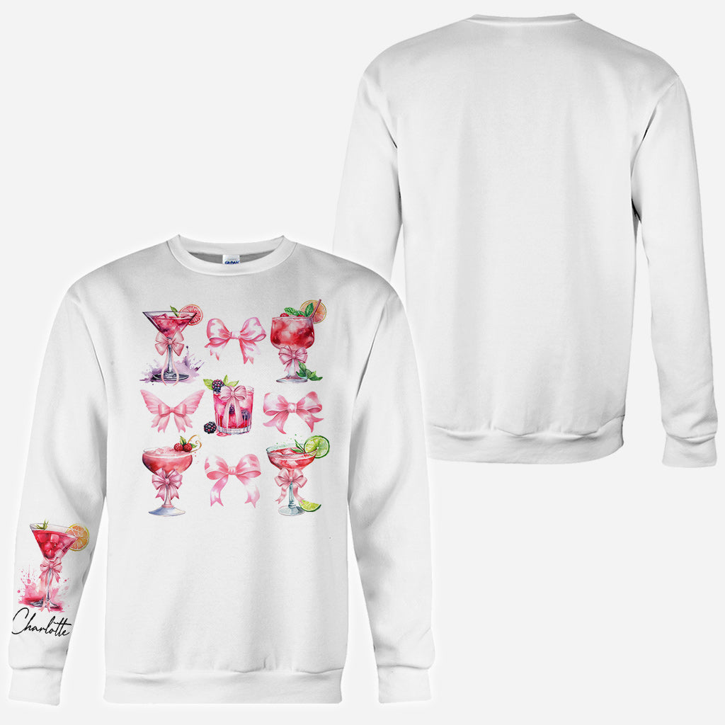 Save Water Drink Cocktails Coquette Girly - Personalized Cocktail All Over Shirt