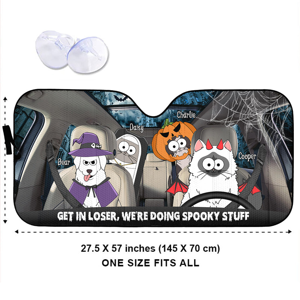 Spooky Stuff - Personalized Dog Car Sunshade