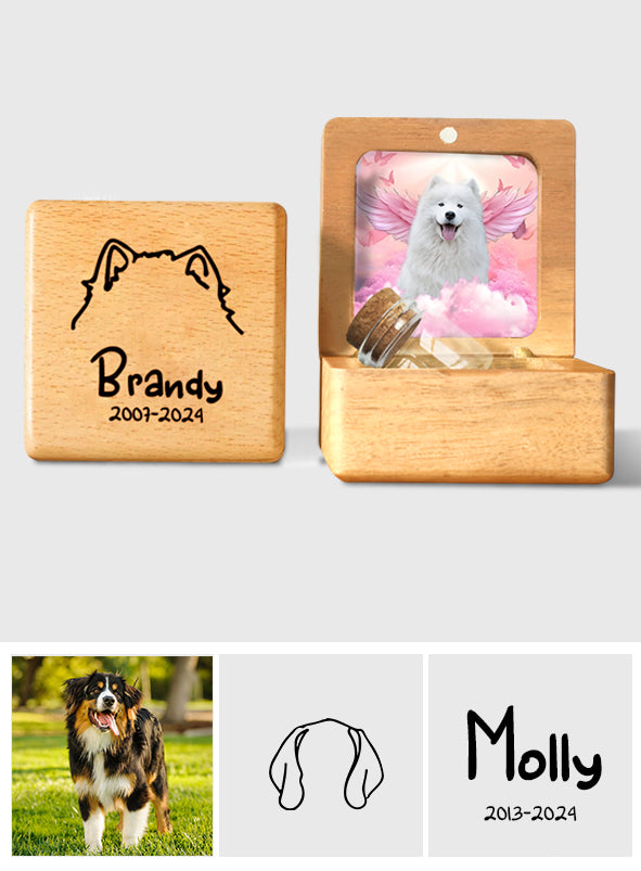 Miss You A Lot - Personalized Dog Pet Fur Keepsake