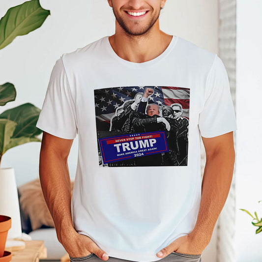 United We Stand Shirt, Never Surrender Shirt, Fight For America T-shirt, 2024 Rally Shirt, Fight Fight Fight Shirt