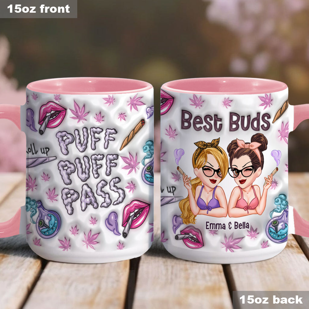 Puzz Puzz Pass - Personalized Weed Accent Mug