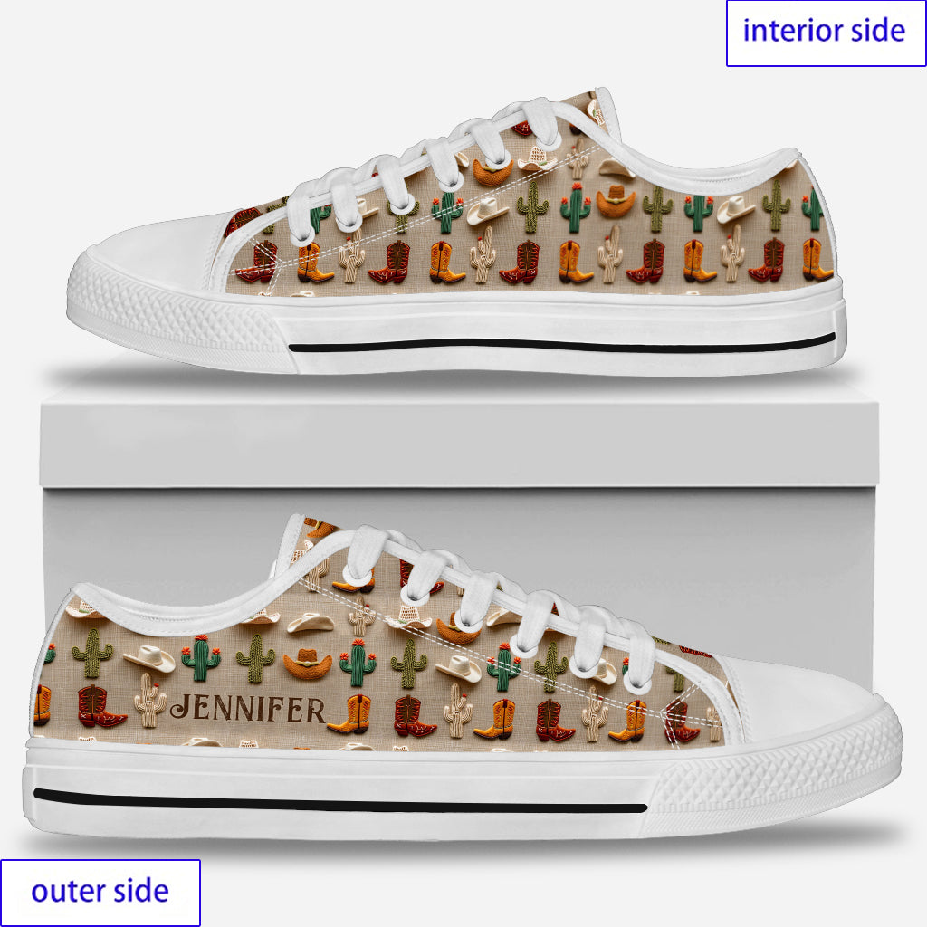 Love Horses - Personalized Horse Low Top Shoes