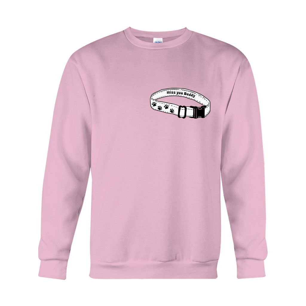 Miss You Collar - Personalized Dog T-shirt And Hoodie