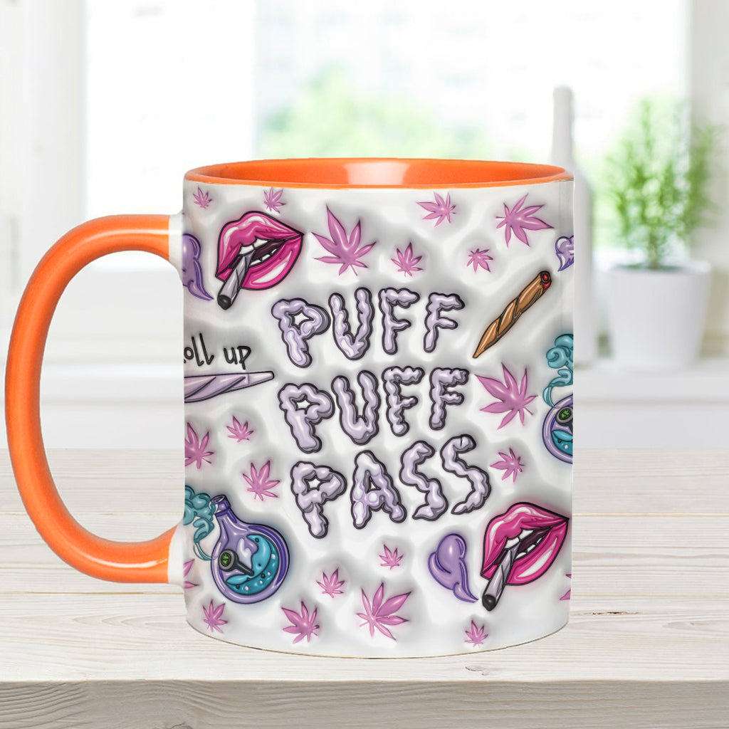 Puzz Puzz Pass - Personalized Weed Accent Mug